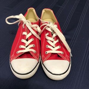 Red Converse All Star tennis shoes